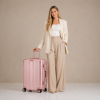 Champagne Pink Carry-On Suitcase